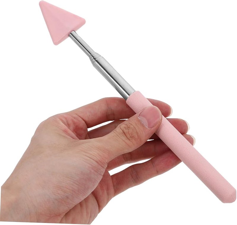 Extendable Teacher Pointer Stick 5Pcs Telescopic Blackboard Teaching Tool Black - Image 4